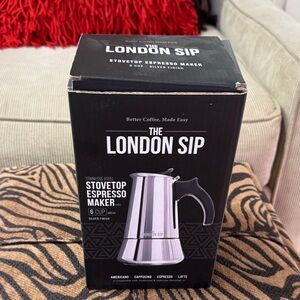 Stainless Steel Stovetop Espresso Maker - Silver